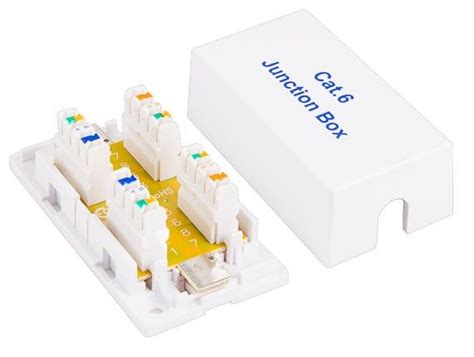 lan junction box|Cat6 Punch Down Junction Box (110 Style) .